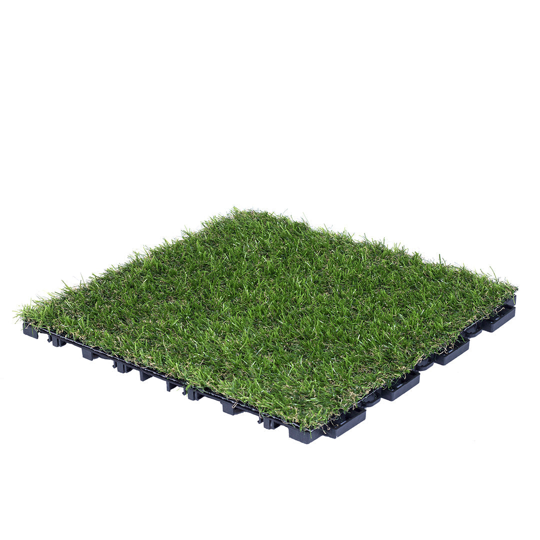 Pack 9 Baldosas Césped Artificial Clickgreen 30x30 Cm_0