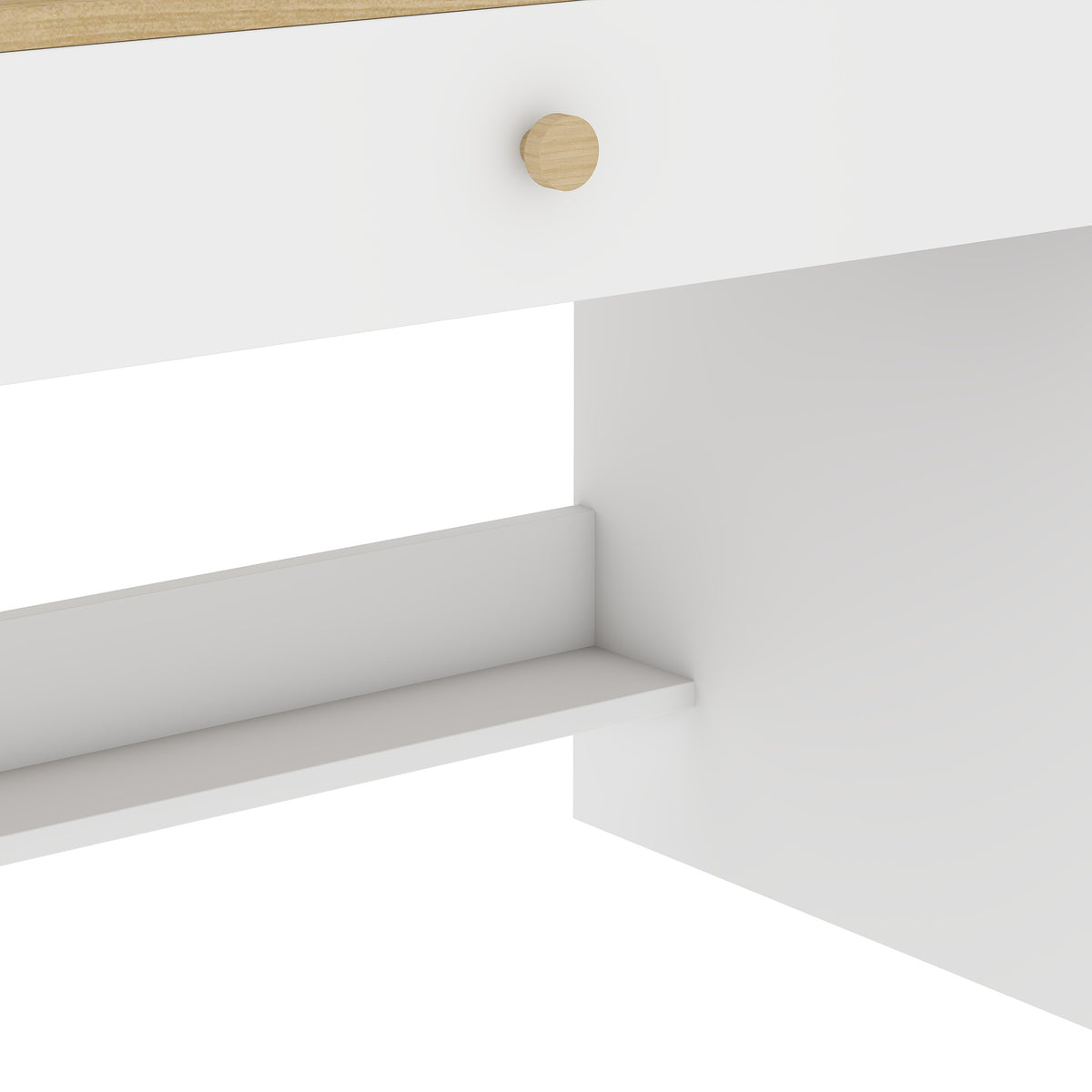 Secretária Infantil Aiyaplay Melamina De Madeira, Mdf Branco 80x50x100 Cm_3