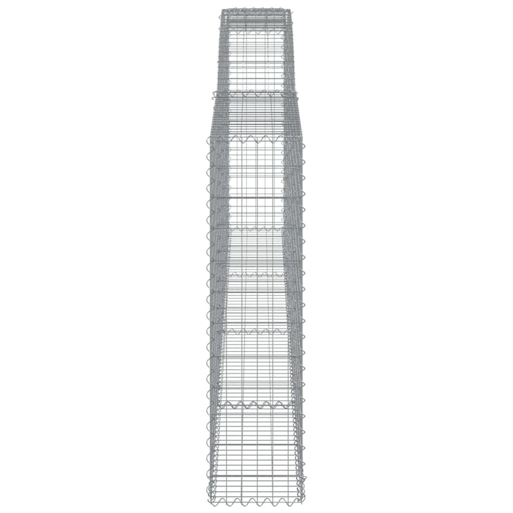 Cestas De Gaviones 2 Uds Forma De Arco Hierro 400x30x120/140cm_4