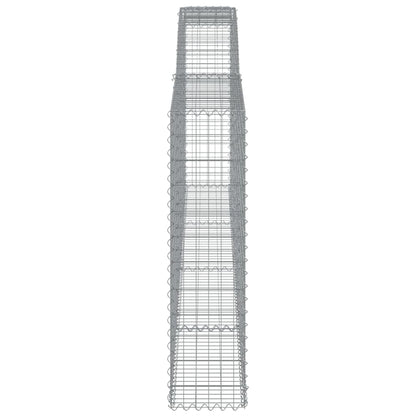 Cestas De Gaviones 2 Uds Forma De Arco Hierro 400x30x120/140cm_4