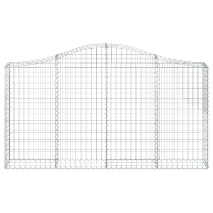 Cestas De Gaviones 8 Uds Forma De Arco Hierro 200x30x100/120 Cm_3