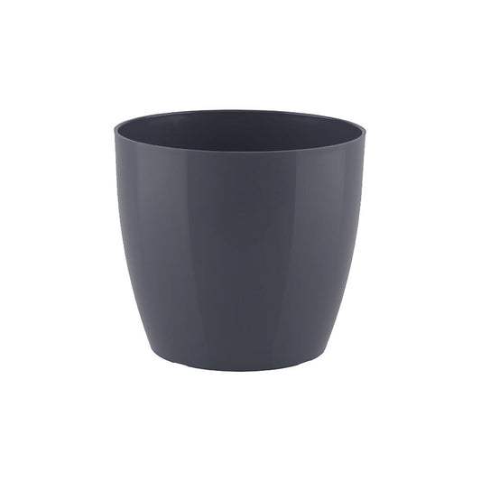 Artevasi Macetero San Remo Plastico Antracita Con Ruedas 42cm_0