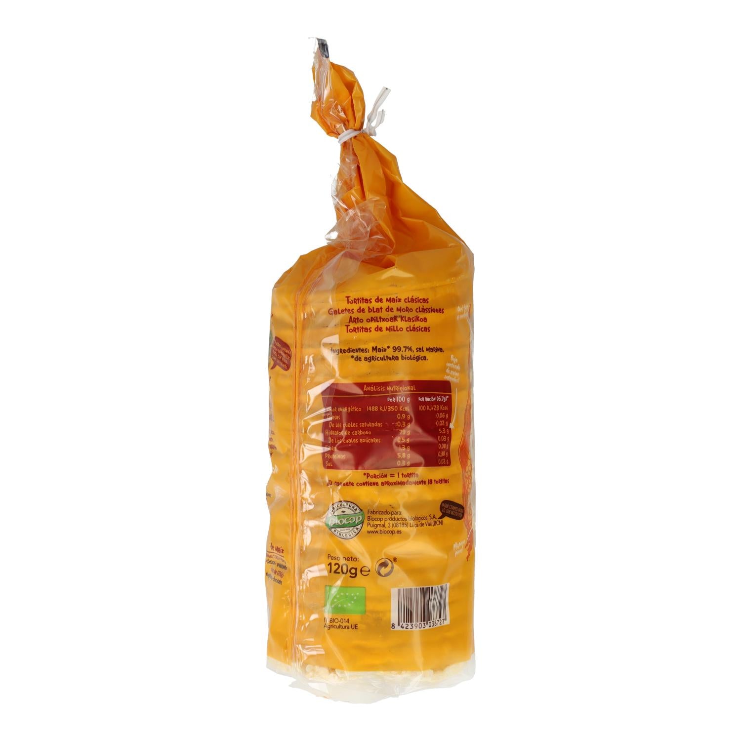 Pack 2 x Tortitas de Maiz Biocop, 120 g