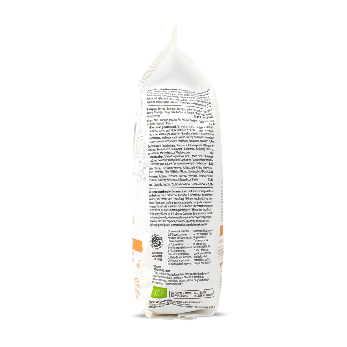 Farfalle de trigo bio Girolomoni 500g