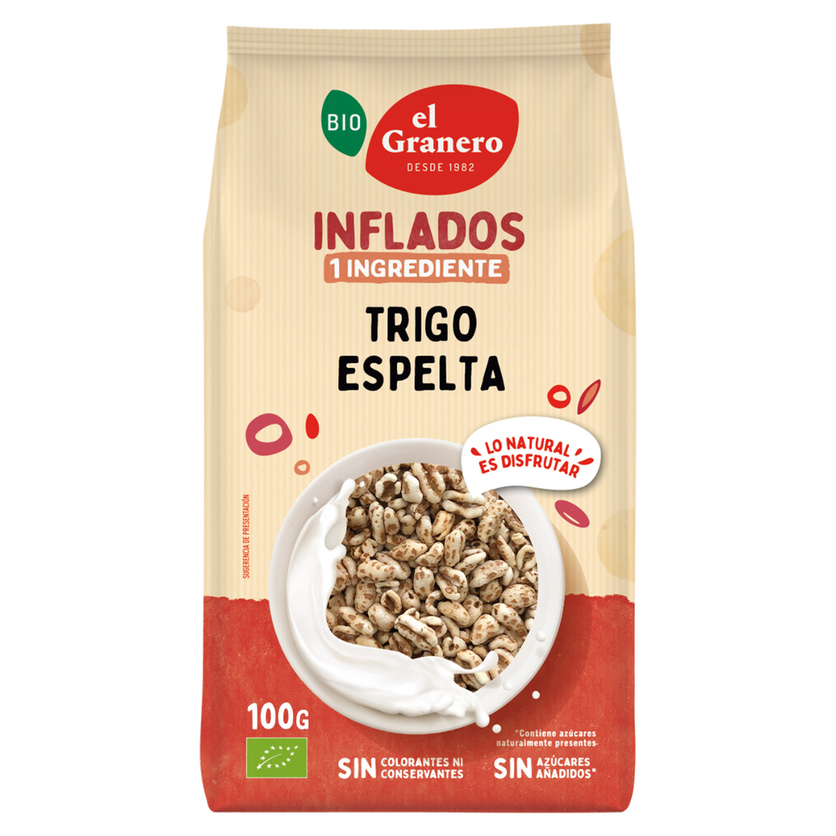 Trigo Espelta Hinchado Bio El Granero, 100g