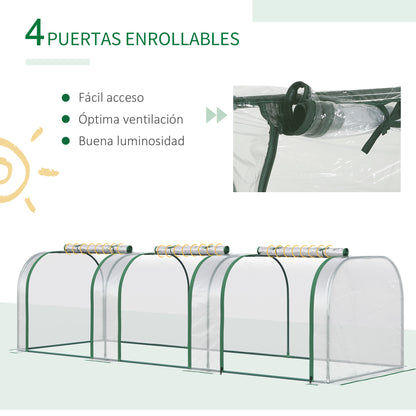 Outsunny Invernadero Caseta Para Jardín Terraza Cultivo De Planta Semilla_5