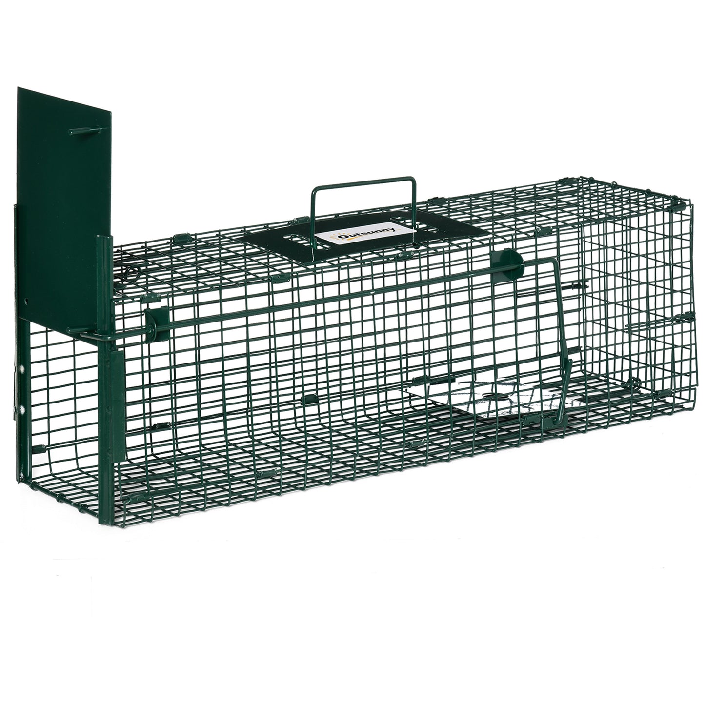 Outsunny Trampa Para Animales Vivos Con Puerta Para Ratones Pequeños 60x18x20 Cm_0