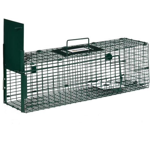 Outsunny Trampa Para Animales Vivos Con Puerta Para Ratones Pequeños 60x18x20 Cm_0