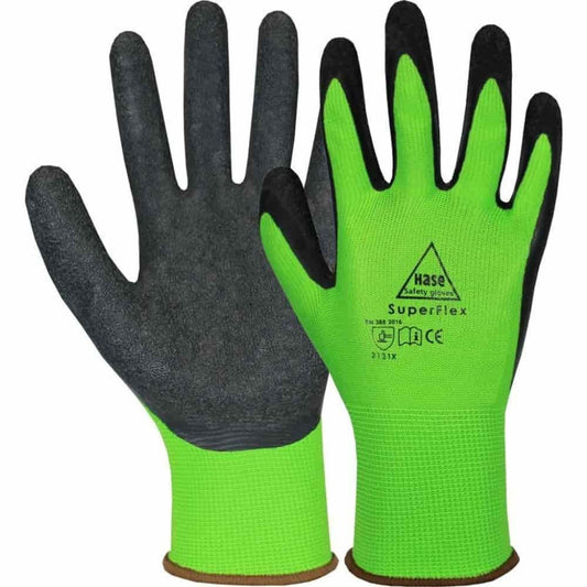 Guantes De Trabajo Superflex Green, Talla 6, Para Montaje Y Jardinería_0