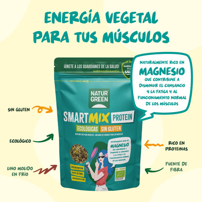Mezcla de Semillas SmartMix Protein Bio NaturGreen 175 g