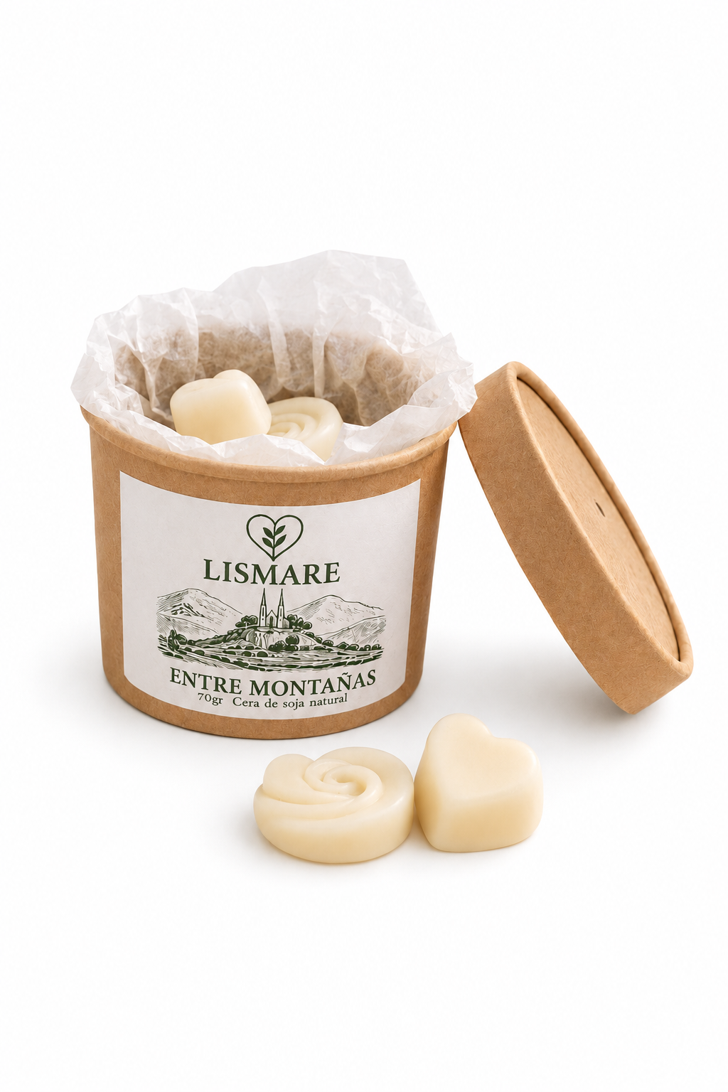 Wax Melts de soja para quemador – Bombones aromáticos, sinergia de romero, tomillo y pino – Entre Montañas – Lismare_0
