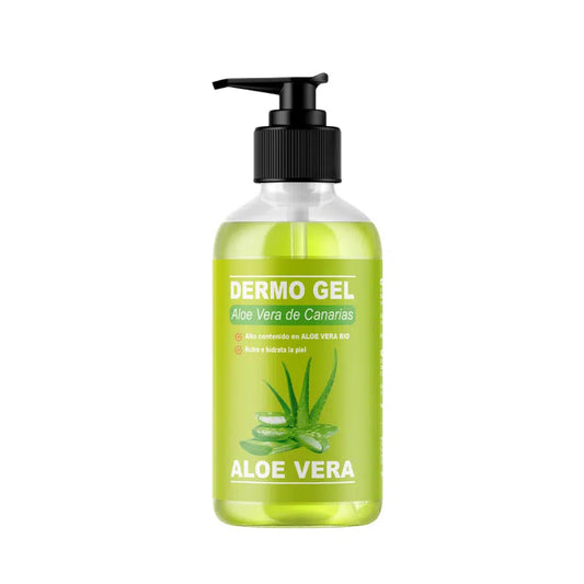 QKnatur - Dermo Gel Aloe Vera De Canarias Bio - Efecto Calmante, Nutre E Hidrata La Piel Para Cara Y Cuerpo - 250 Ml_0