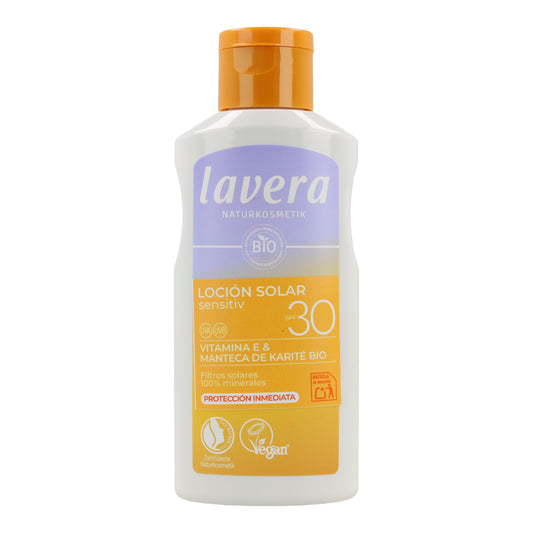 Loción solar Sensitive SPF 30 Lavera 100 ml