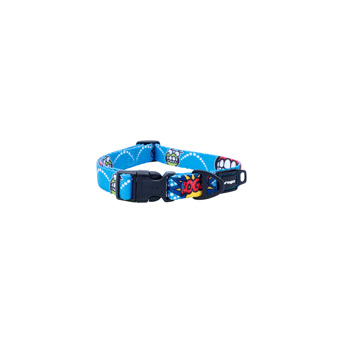 Collar Para Perro, Modelo Fusion De Rogz, Estampado Comic Azul. Talla L (21-40kg)_1
