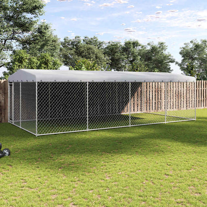 Perrera De Exterior Con Techo 7,6x3,8x2,3 M_1