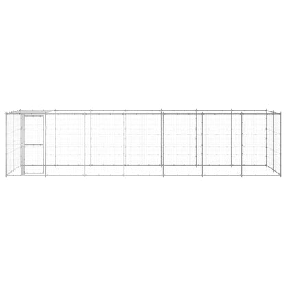 Perrera De Exterior De Acero Galvanizado Con Techo 16,94 M²_3