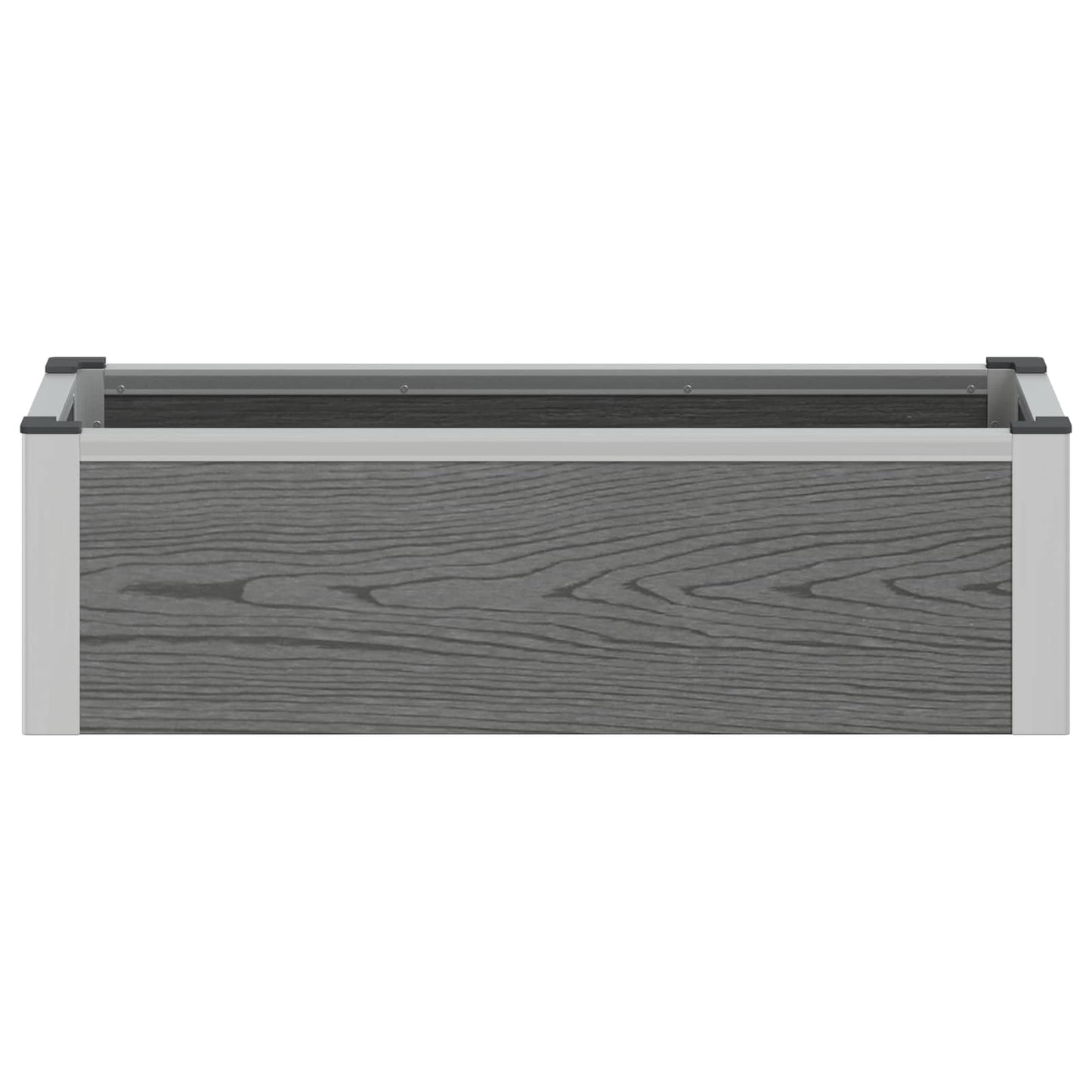 Arriate Elevado Gris 75 X 30 X 22 Cm Wpc Y Aluminio_3