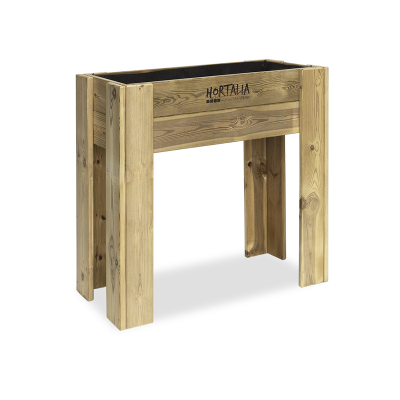 Mesa De Cultivo Elevada Madera Tratada Exterior Hortalia Gardenbrico S80 80x40x80 Cm_0