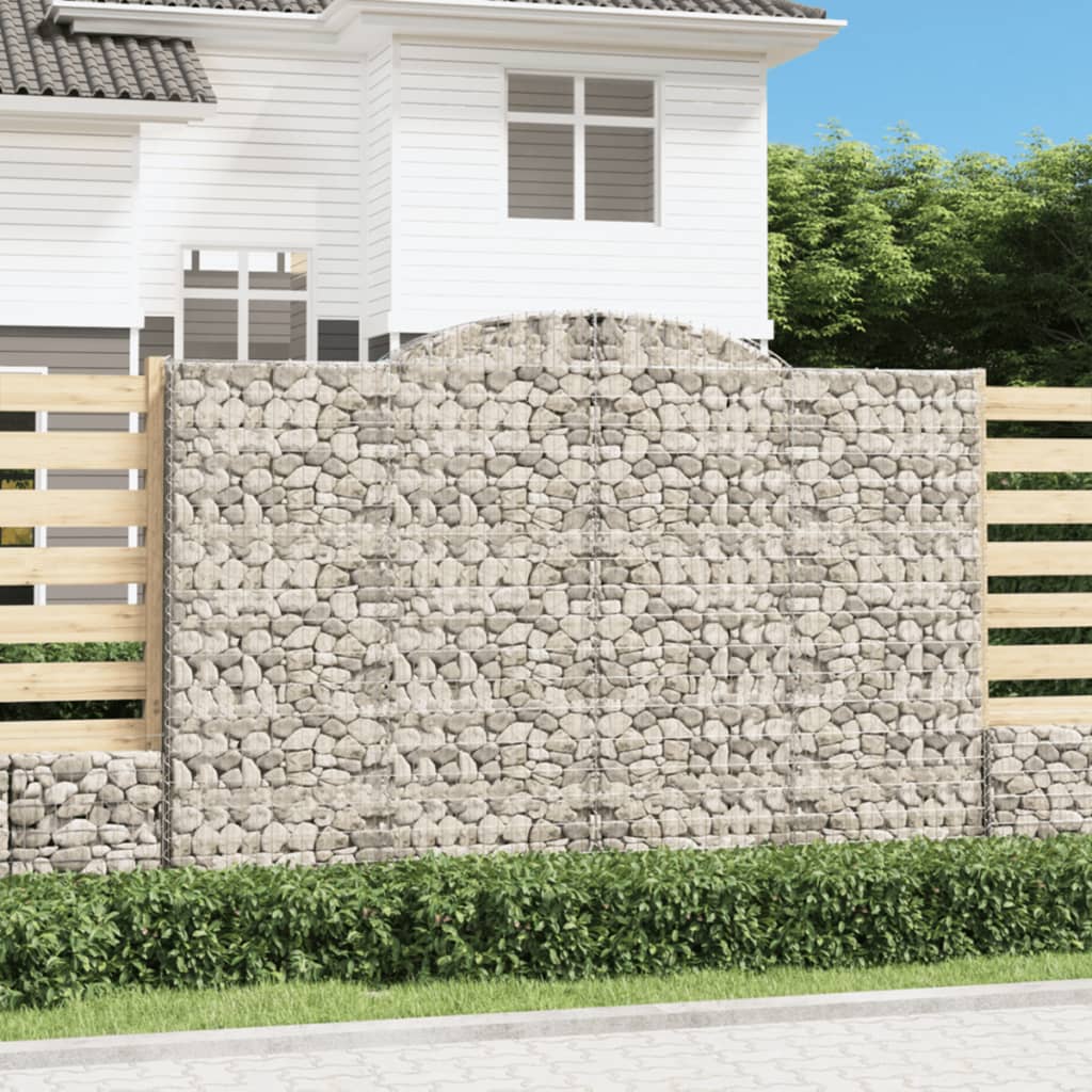 Cestas De Gaviones 2 Uds Forma De Arco Hierro 300x30x200/220 Cm_1