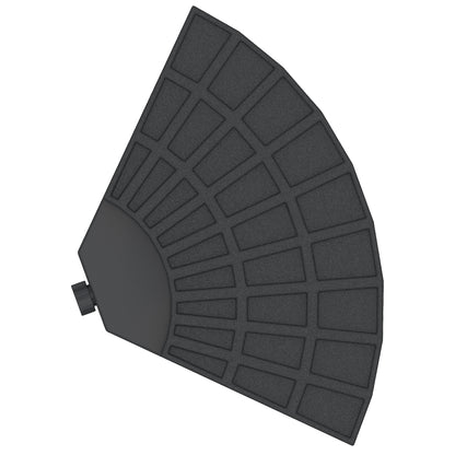 Outsunny Peso Para Base De Sombrilla De 4 Piezas Para Base Cruzada Negro_4