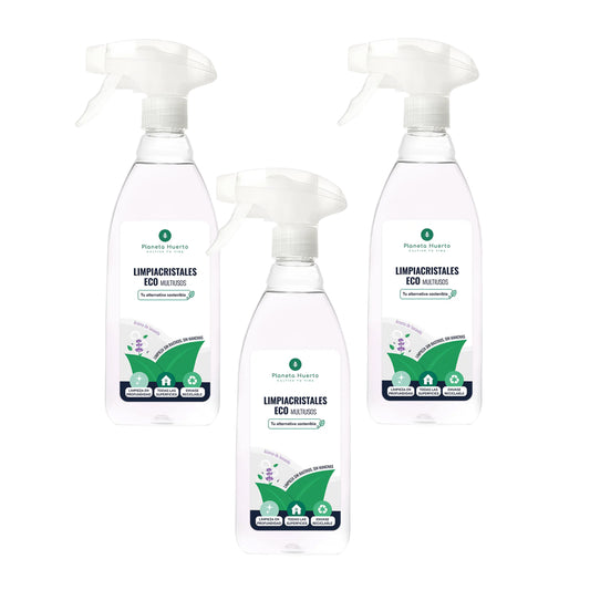 Pack 3xLimpiacristales Y Multiusos Eco Planeta Huerto 750ml
