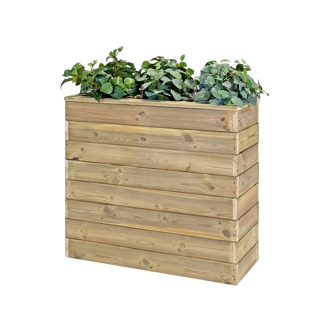 Jardinera Con Autorriego De Madera Nidum Basic Interior Y Exterior Hortalia 86x34x40 Cm_0