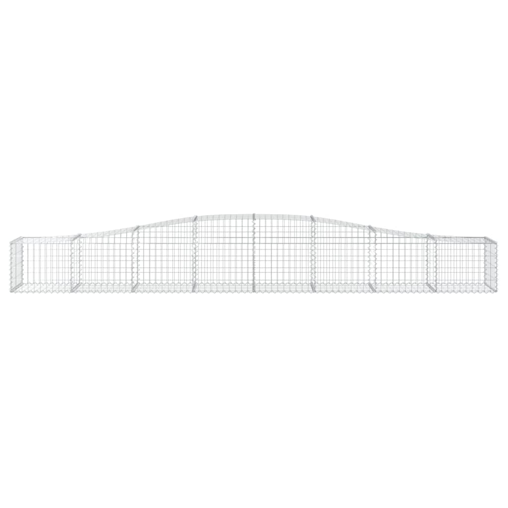 Cestas De Gaviones 25 Uds Forma De Arco Hierro 400x50x40/60 Cm_3