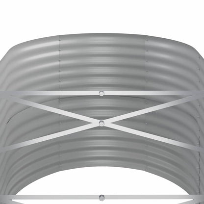 Jardinera Arriate Acero Galvanizado Antracita 368x80x68 Cm_4