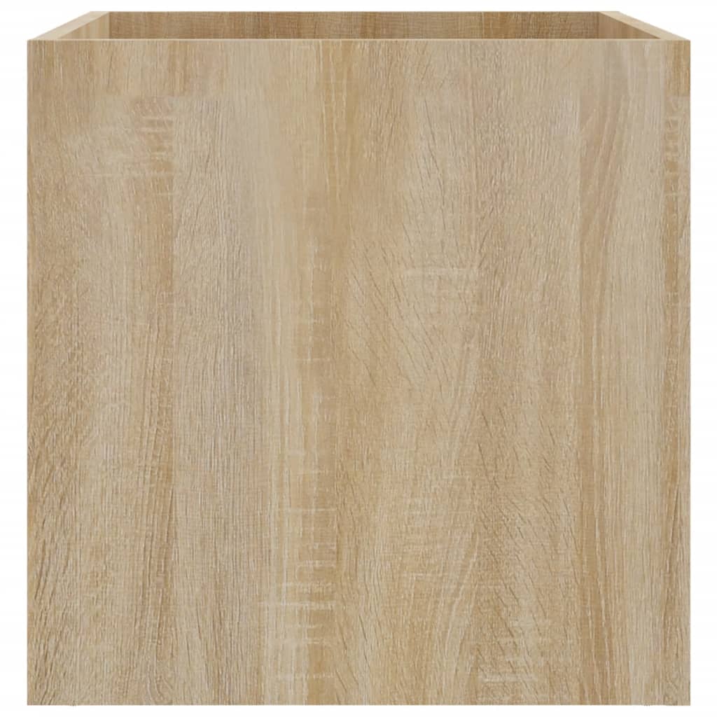 Jardinera Roble Sonoma 40x40x40 Cm Madera De Ingeniería_4