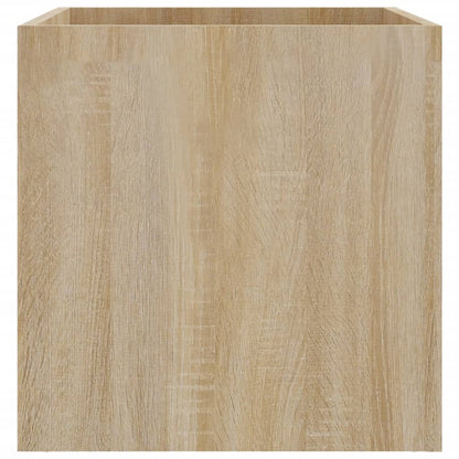 Jardinera Roble Sonoma 40x40x40 Cm Madera De Ingeniería_4