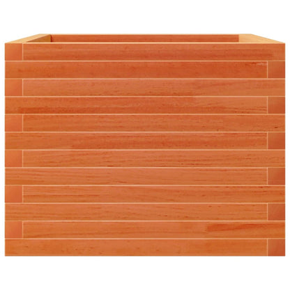 Jardinera De Madera Maciza De Pino Marrón Cera 60x60x45,5 Cm_5