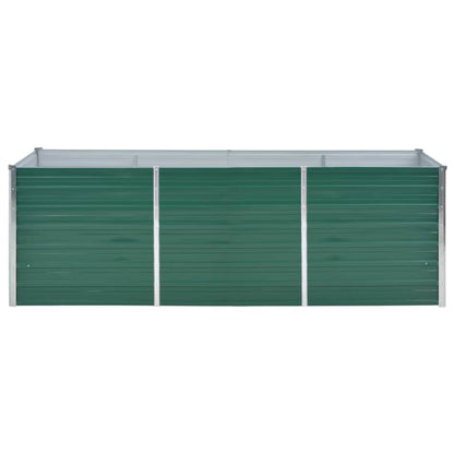 Arriate De Jardín De Acero Galvanizado Verde 240x80x77 Cm_3