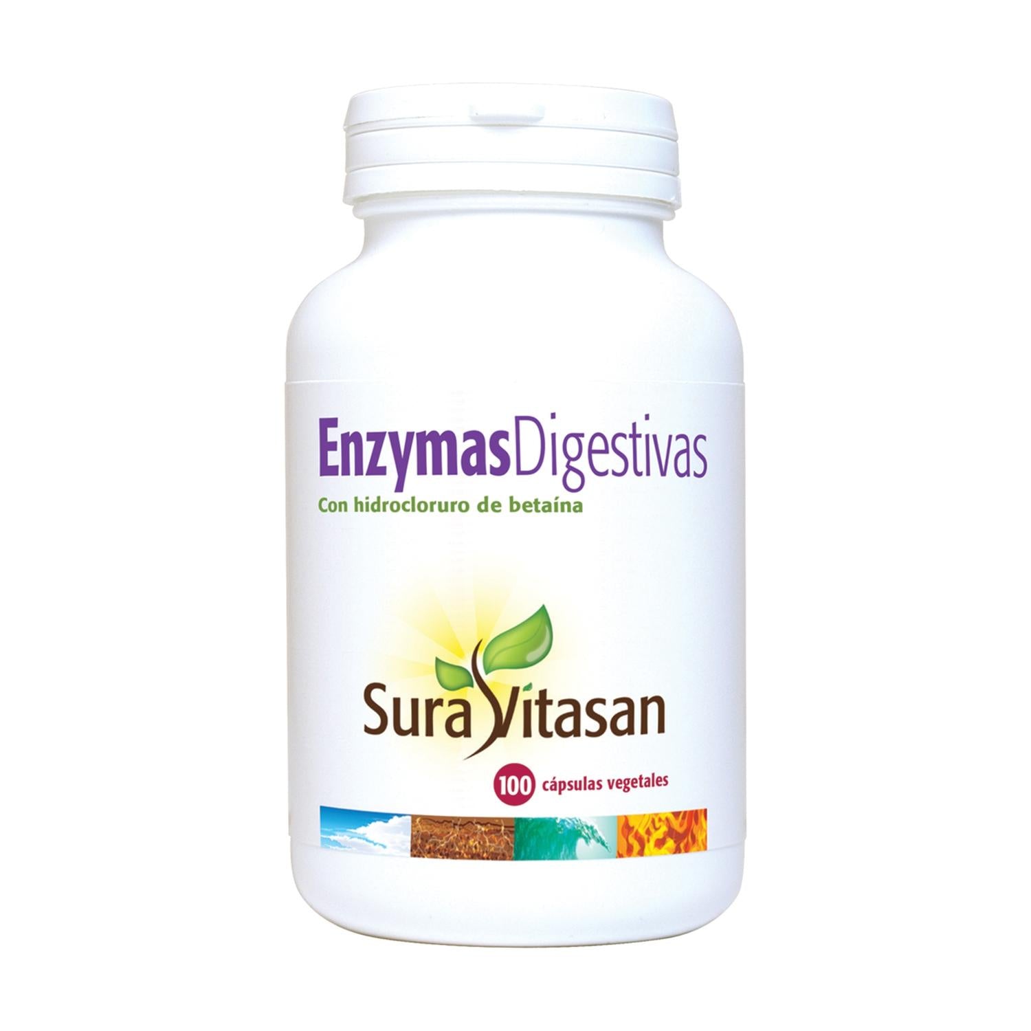 Pack 2x Enzimas digestivas Sura Vitasan, 100 cápsulas