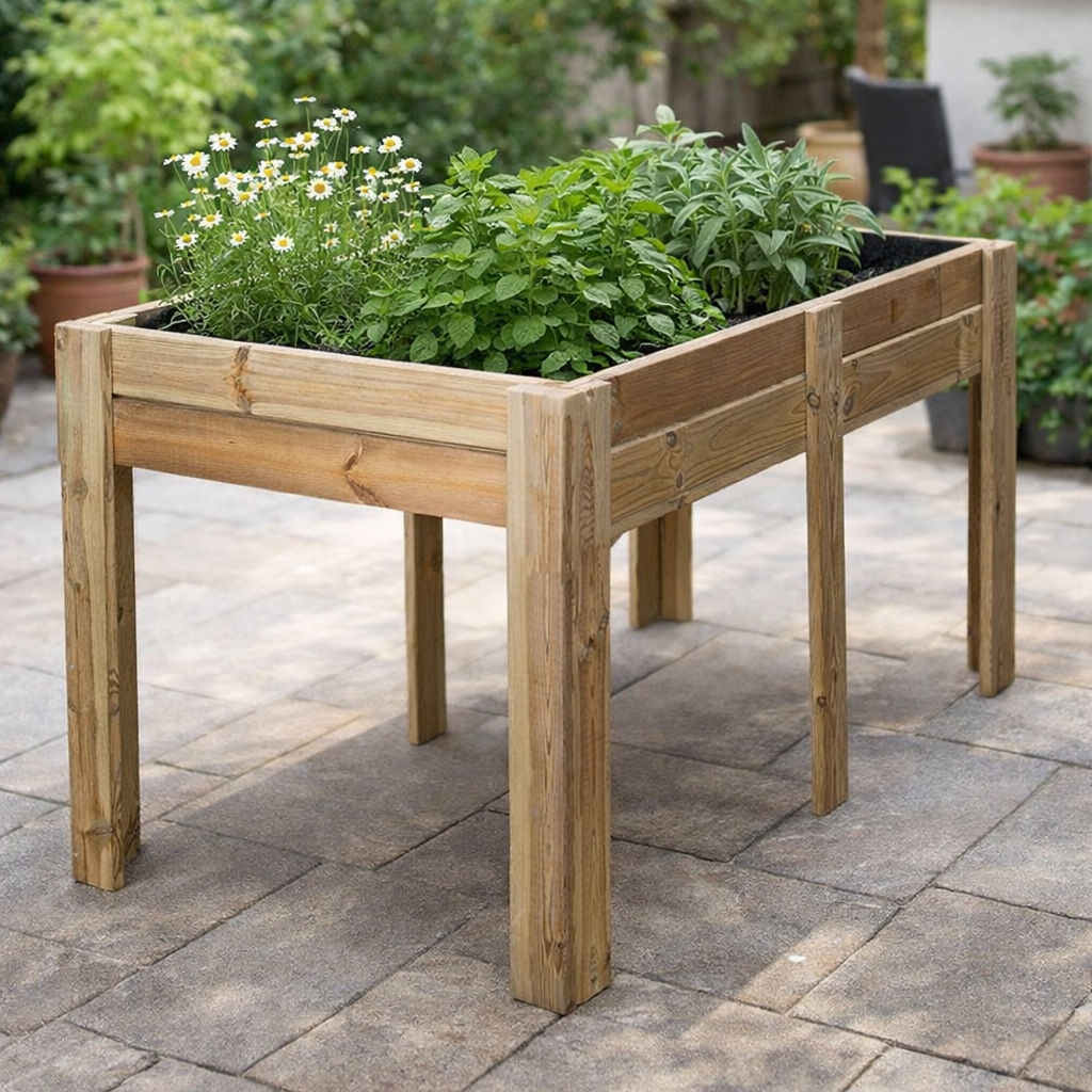 Mesa De Cultivo Hana Profunda 20cm Vidahuerto 200x80x80 Cm._2