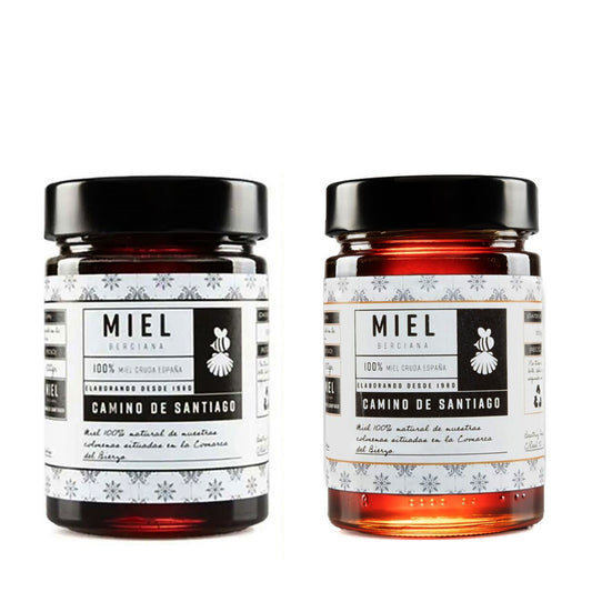 Miel De Castaño Y Miel Del Bosque. Pura 100%. 2 Tarros 480 Gr_0