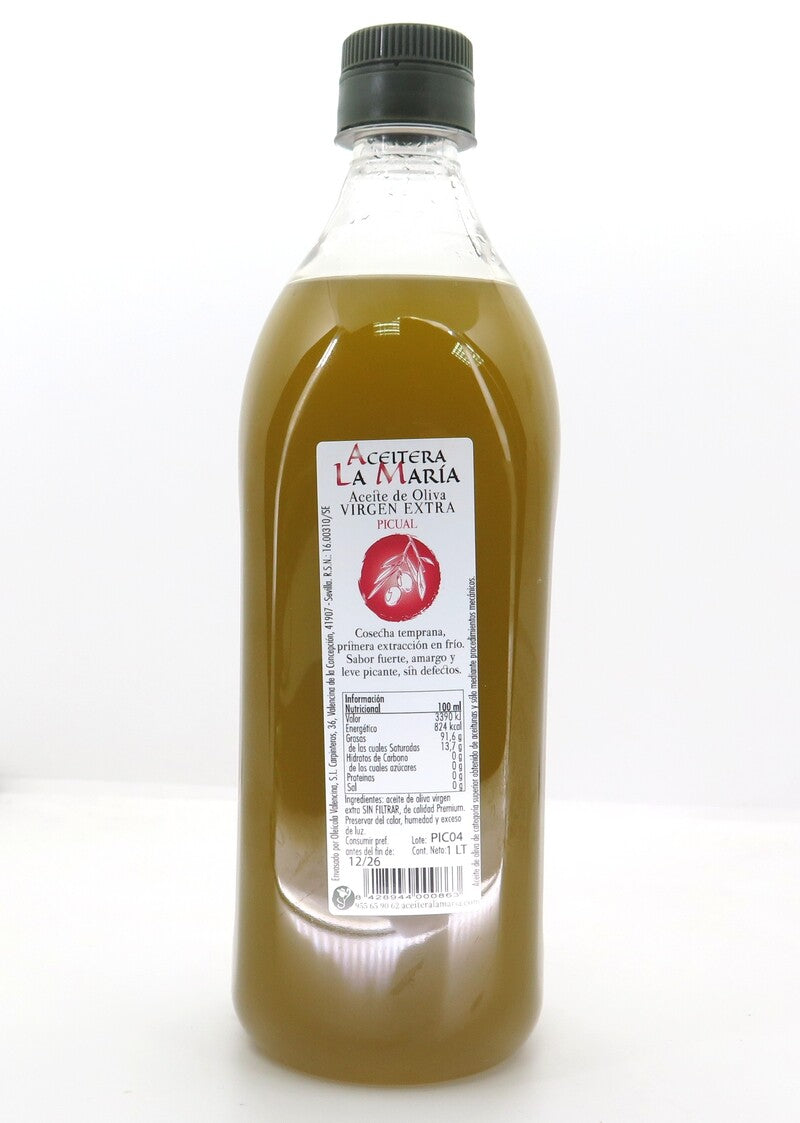 Aceite De Oliva Virgen Extra Picual Cosecha 2025/2026 1l Pet_1