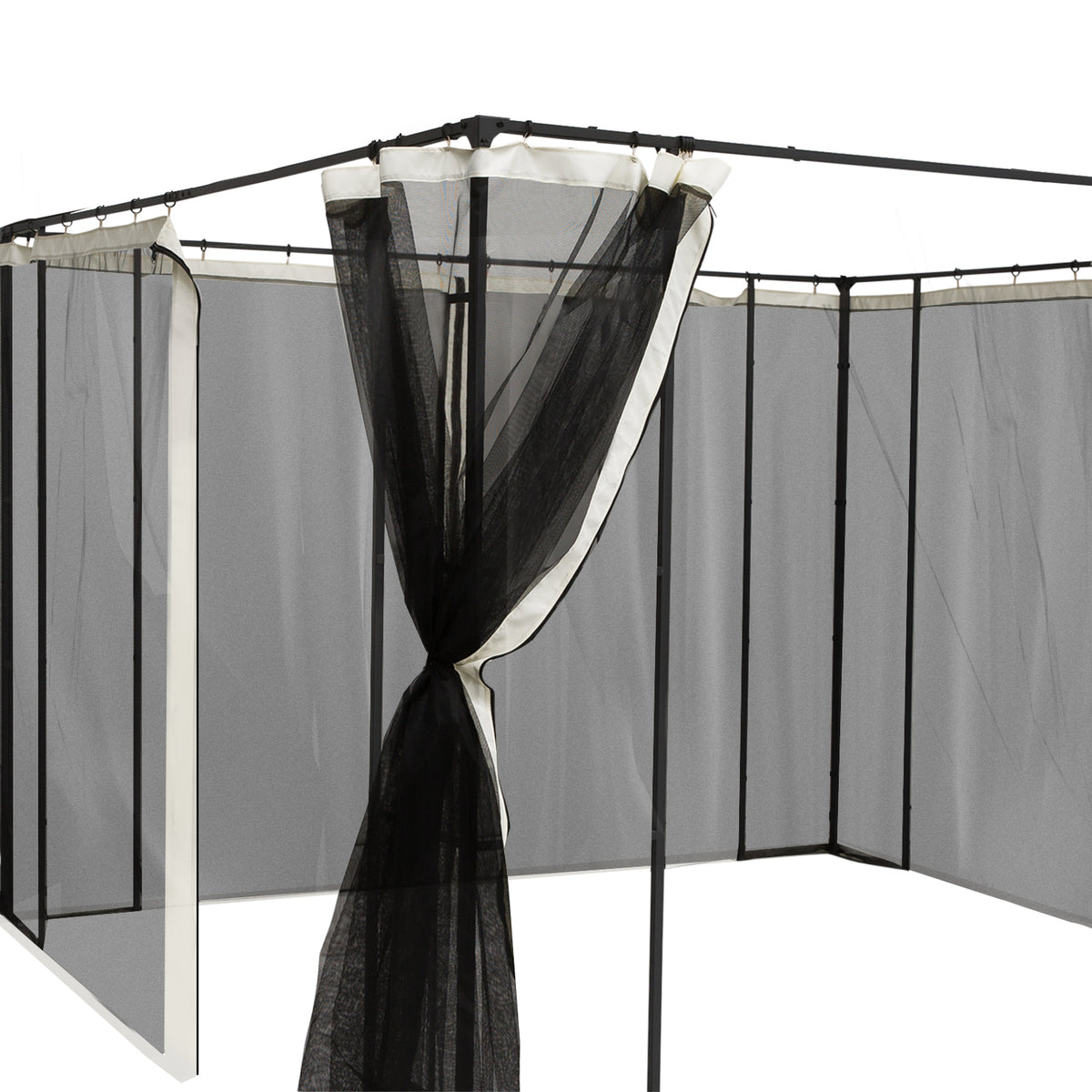 Outsunny 4 Paneles Laterales 352x207 Cm Para Carpa De Jardín Mosquitera_3