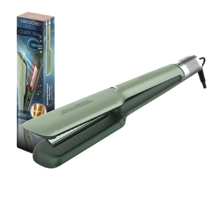 Cecotec Plancha De Pelo Con Aire Air Lisse Olive. 600w, Protege El Cabello, Tecnología Iónica, Keratina Y Aceite De Argá_0