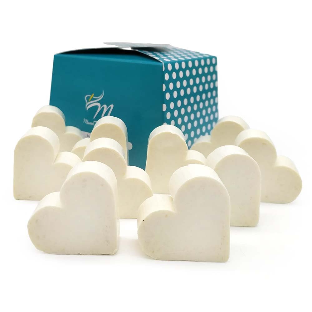 100 Jabones Aromáticos Con Forma De Corazón - Detalle Para Invitados De Eventos - Jabón Glicerina Con Aroma A Coco_5
