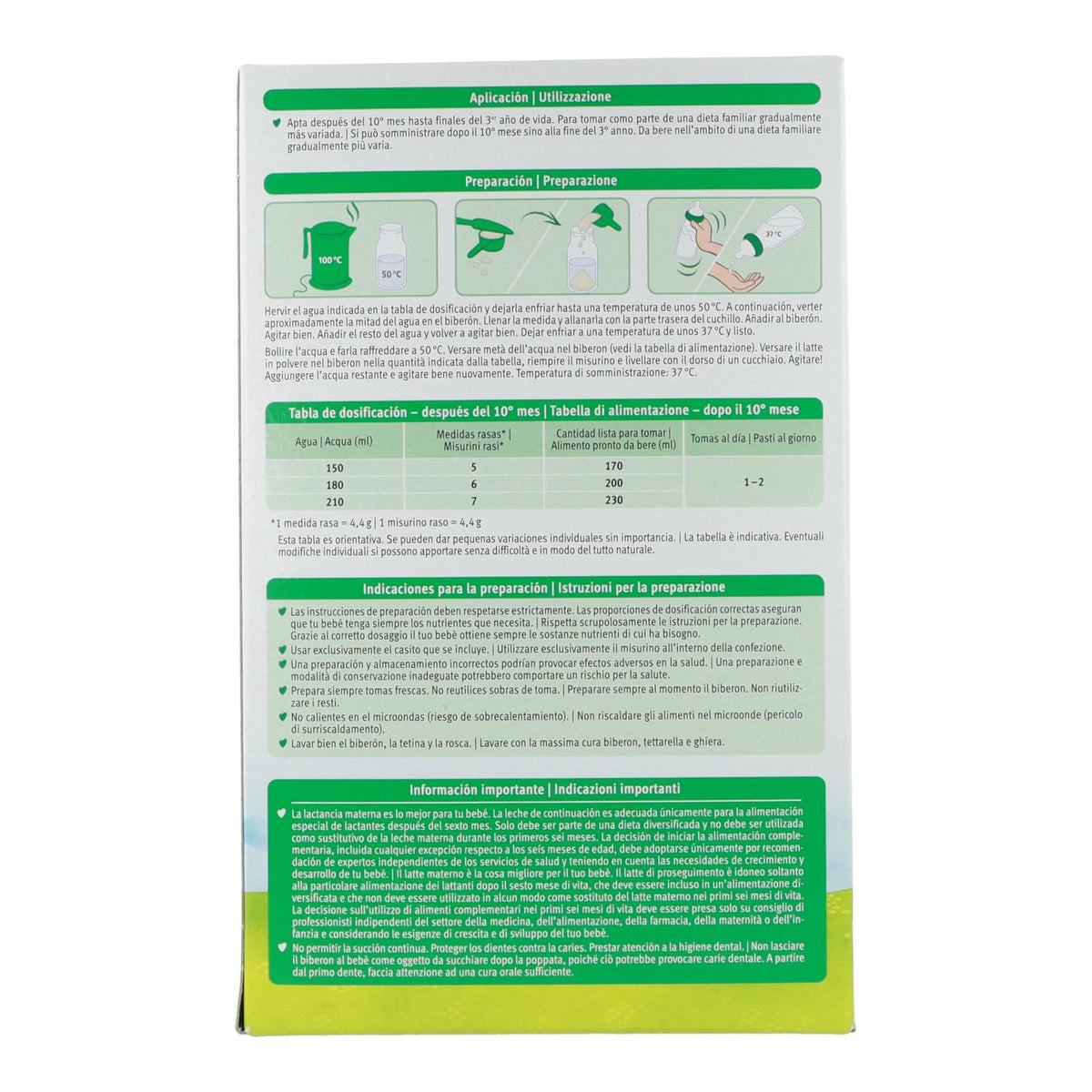 Leche de continuación 3 ECO de Cabra 10+ meses Ecológica Holle 400 g