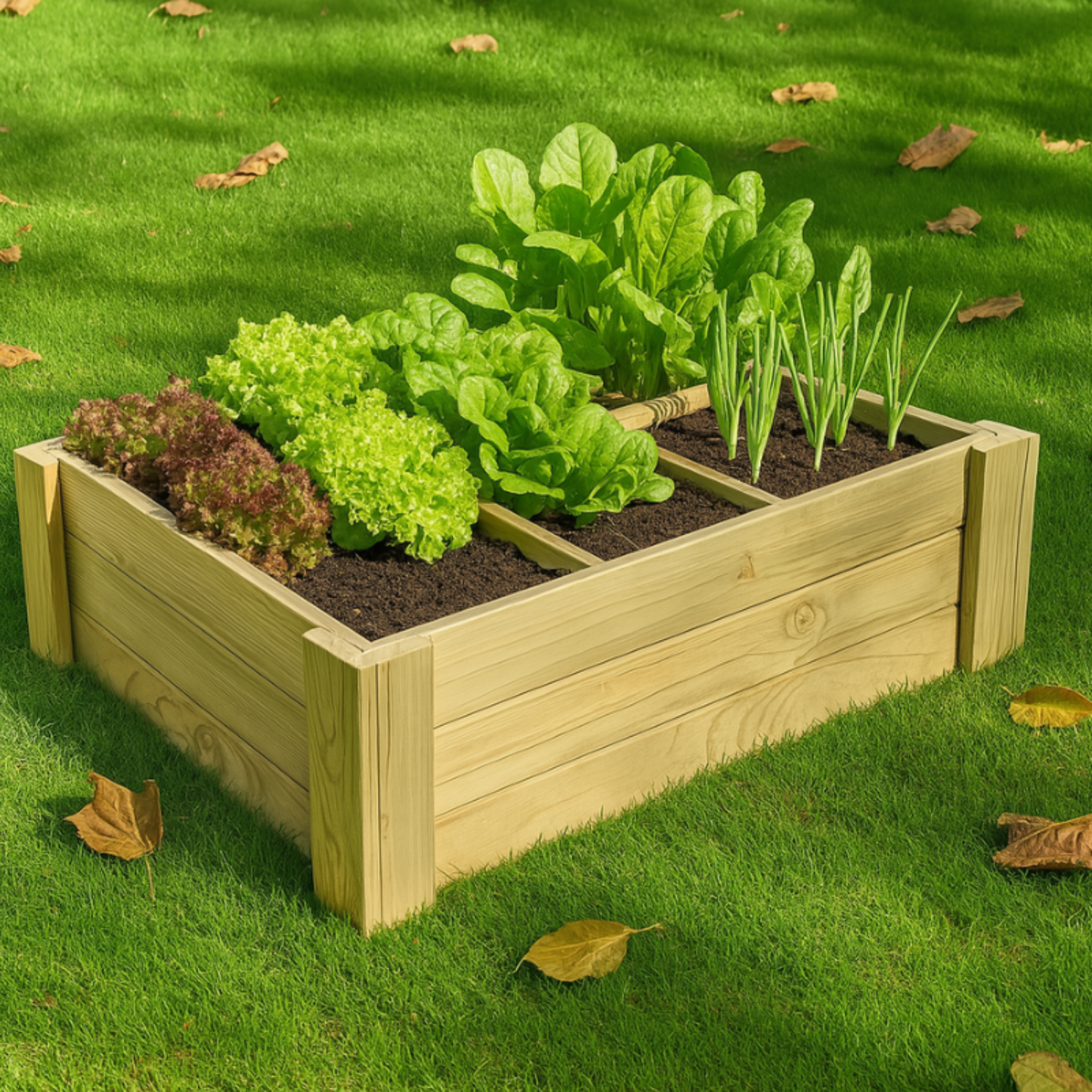 Cajón De Cultivo Vidahu Suelo Con Separadores Vidahuerto 100x60x27cm._4