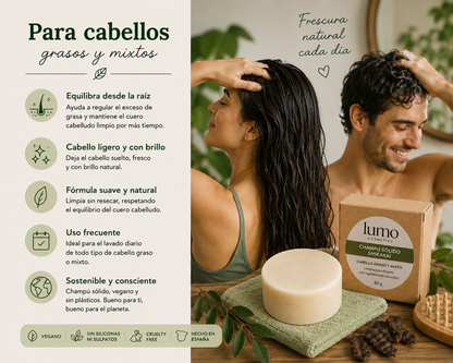 Champú Sólido Shikakai 80 g | Cabello Graso y Mixto | Limpieza Purificante_5