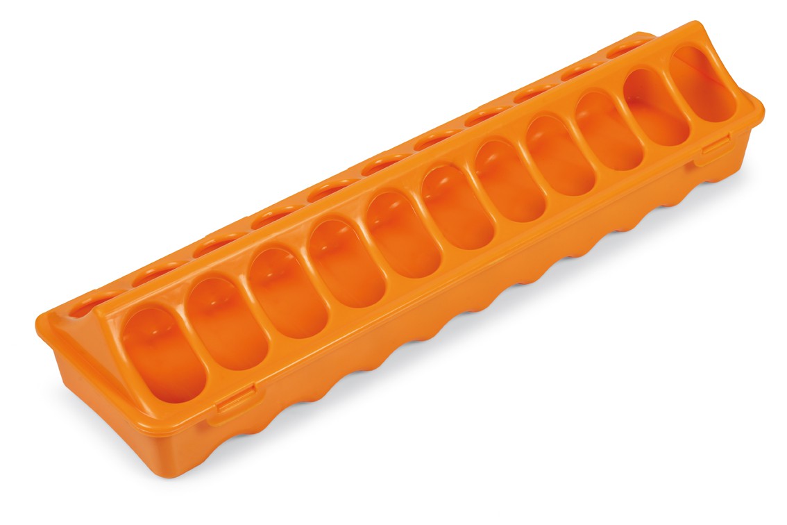 Comedero Plástico Para Pollos Naranja Gaun_1