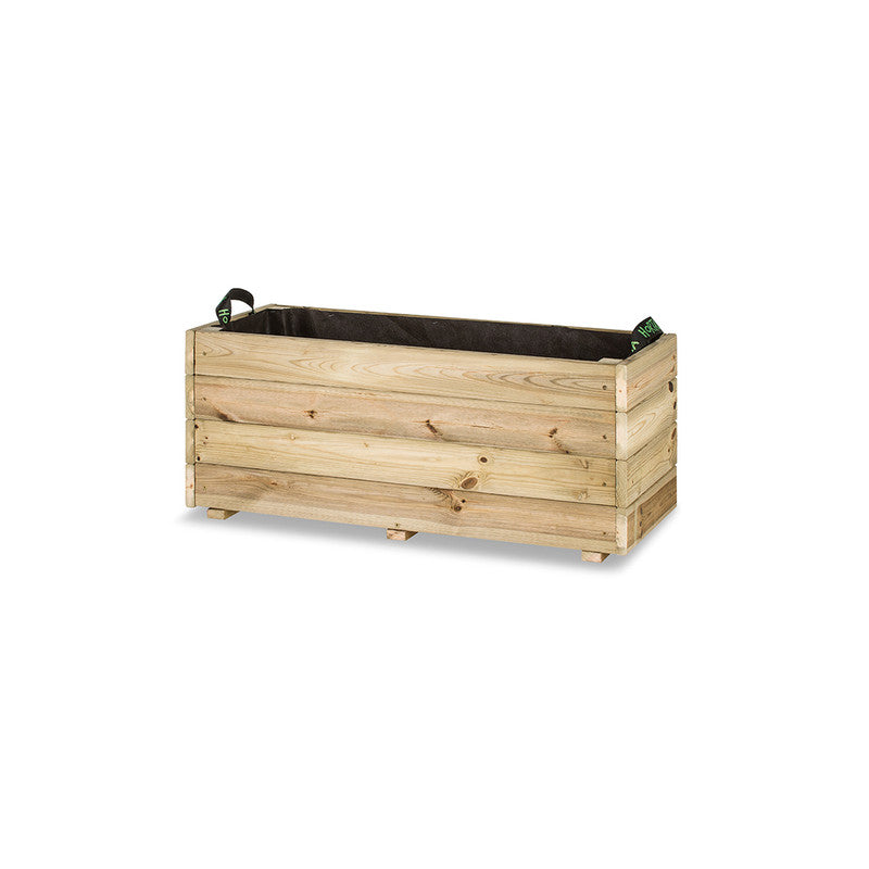 Jardinera De Madera Para Exterior Ghio Kd Hortalia 90x40x40 Cm_0