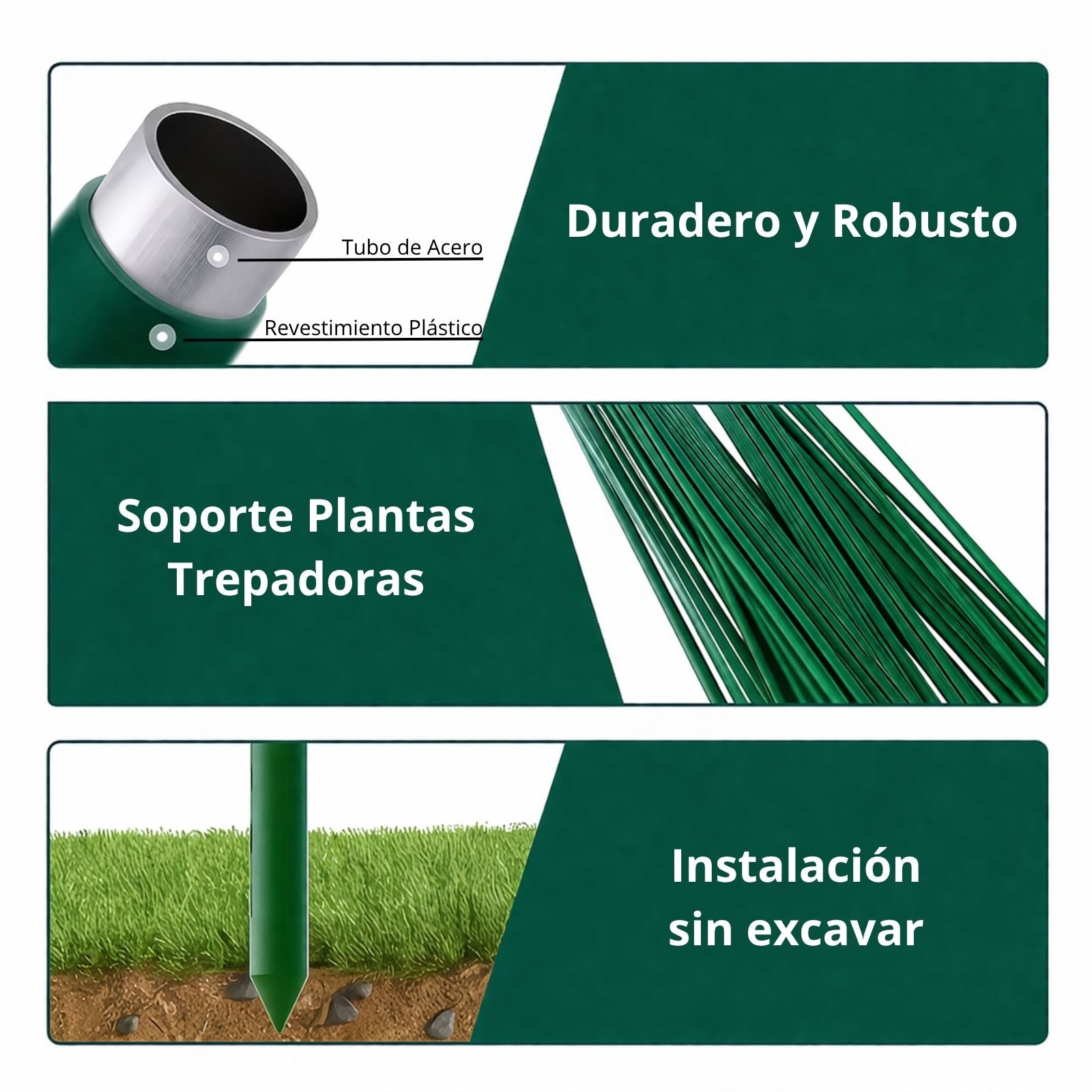 Soporte Enrejado Trepadoras 120x120 Cm Nyana Garden | Estructura En A | Huerto Y Jardín_1