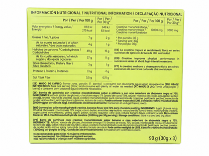 Candyglam Creatine | Gummy Bar Vegana Con Chocolate 70% | 3g Creatina Creavitalis® | Pack 9 Barritas_2
