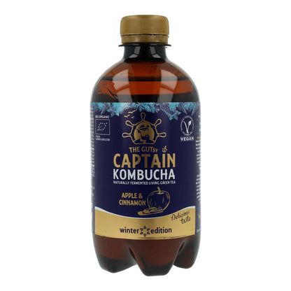 Captain Kombucha Apple &amp; Cinnamon "Edicion Invierno" 400 Ml
