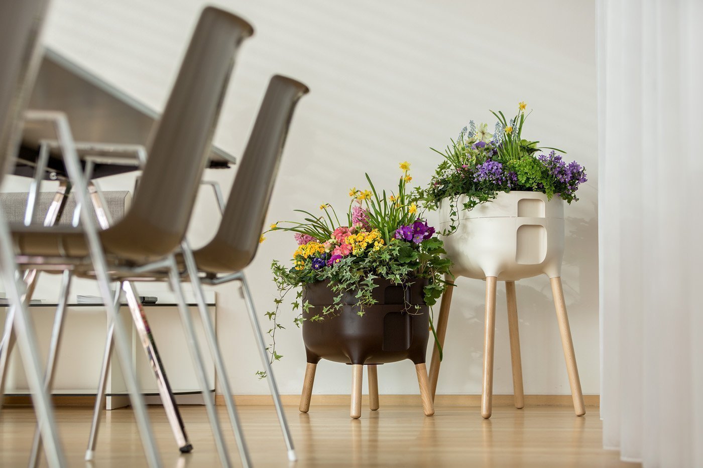 Jardinera Elevada Urbalive High Marrón Con Auto-riego_2