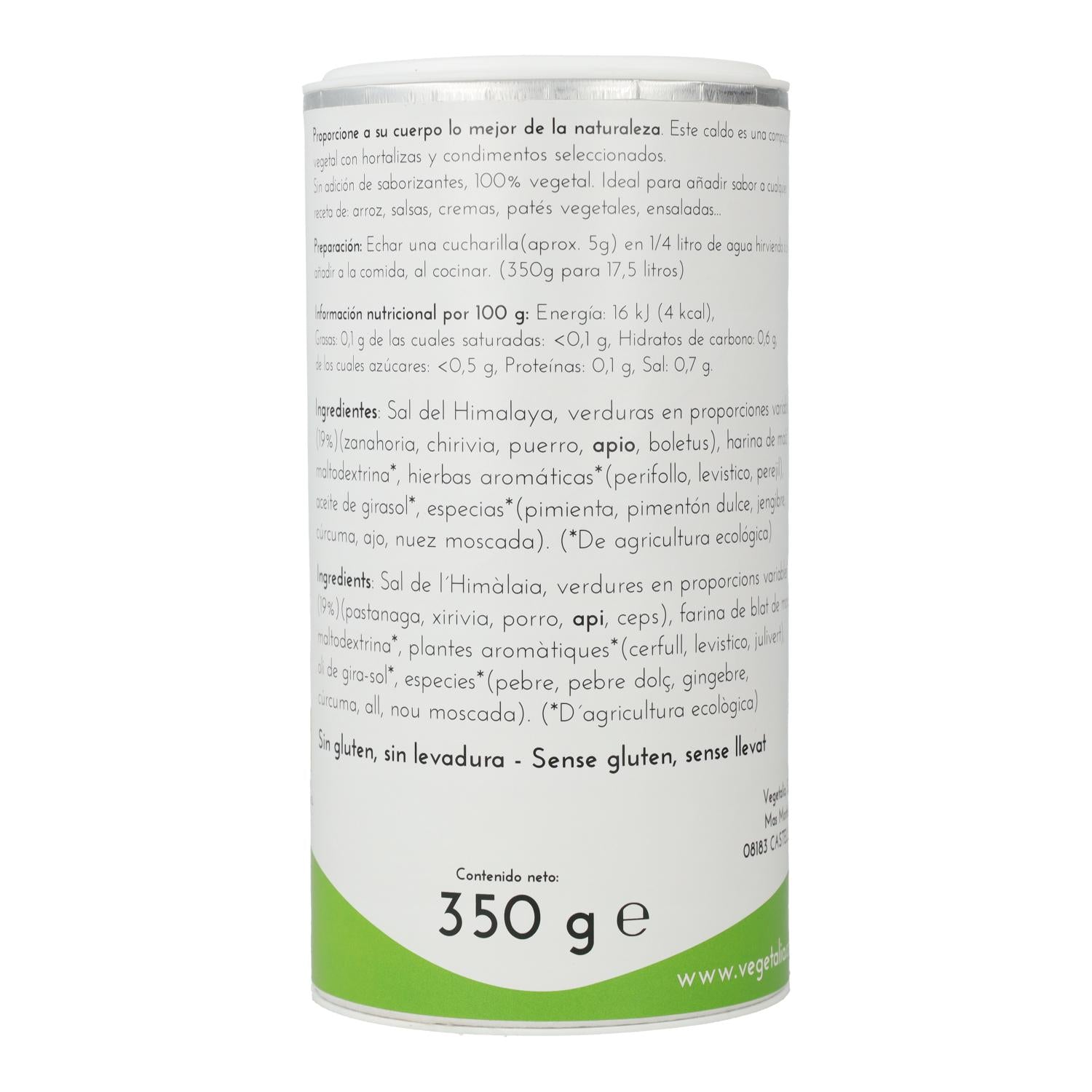 Caldo Vegetal Vegetalia 350gr