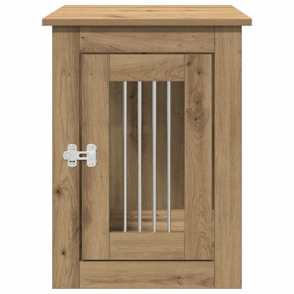 Jaula Para Perros Madera Ingeniería Roble Artesanal 45x62x59cm_4